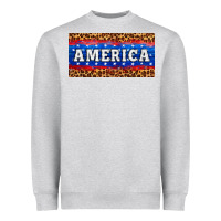 Heather Grey america license plate Heavyweight Sweatshirt - HRA Design Shop