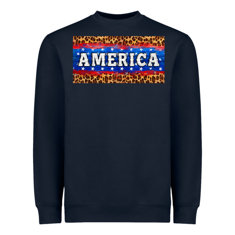 America License Plate Heavyweight Sweatshirt by HRA Design Shop | Teevron