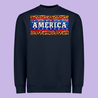 America License Plate Heavyweight Sweatshirt Designed By Hra Design Shop