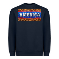 Navy america license plate Heavyweight Sweatshirt - HRA Design Shop