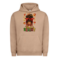 Pigment Burro merry and bright christmas afro messy bun Urban Hoodie - texasbilliewilder