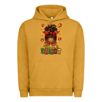 Pigment Peanut Butter merry and bright christmas afro messy bun Urban Hoodie - texasbilliewilder