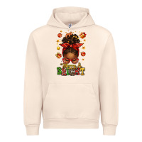 Sandshell merry and bright christmas afro messy bun Urban Hoodie - texasbilliewilder