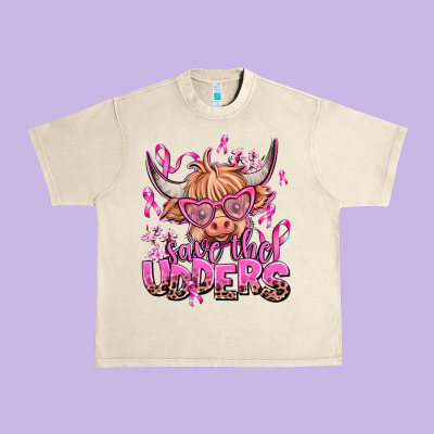 Save The Udders Urban Heavy Tee Designed By Adodesignshop