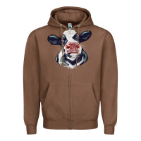 Chestnut holstein calf face Zipper Hoodie - LillyAllenDesigns
