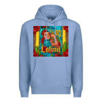 Colony Blue hundred percent latina strong woman Premium Hoodie - Jasminsmagicworld