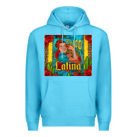 Ocean Blue hundred percent latina strong woman Premium Hoodie - Jasminsmagicworld