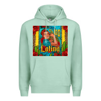 Seafoam hundred percent latina strong woman Premium Hoodie - Jasminsmagicworld
