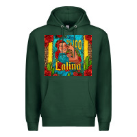 Sports Green hundred percent latina strong woman Premium Hoodie - Jasminsmagicworld