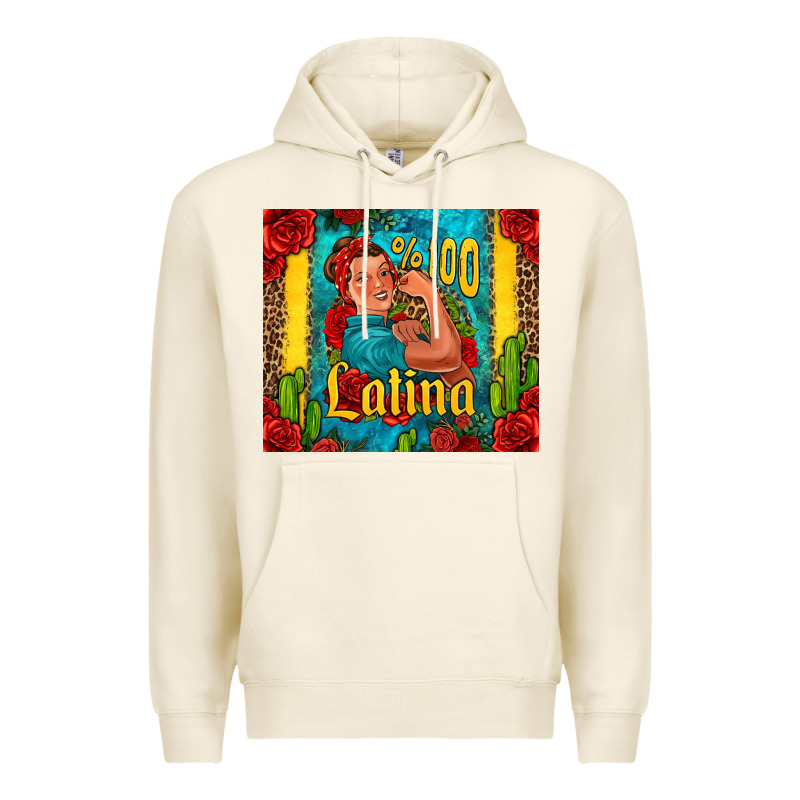 Hundred Percent Latina Strong Woman Premium Hoodie by Jasminsmagicworld | Teevron