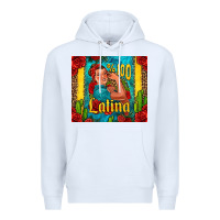 White hundred percent latina strong woman Premium Hoodie - Jasminsmagicworld