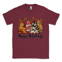 Burgundy happy holidays Classic Tee - JahusDesignShop