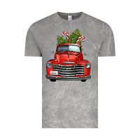 Cloud Rock christmas trees truck Vintage Tee - FaDigitalArtStudio