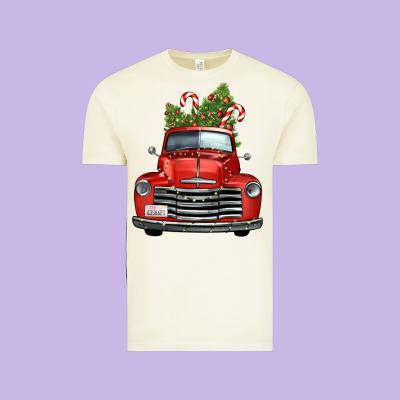 Christmas Trees Truck Vintage Tee Designed By Fadigitalartstudio
