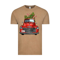 Vintage Coffee christmas trees truck Vintage Tee - FaDigitalArtStudio