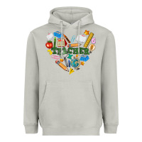 Moon Dust teacher heart Heavyweight Hoodie - NancyCooperArtShop