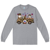 Heather Grey camouflage gnomes american flag star truck Long Sleeve Tee - Artiststas