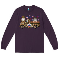 Plum camouflage gnomes american flag star truck Long Sleeve Tee - Artiststas
