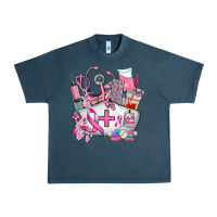 Midnight Navy nurse  and cancer Urban Heavy Tee - AdoDesignShop