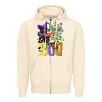 Sandshell Meow i mean, boo Halloween Zipper Hoodie - NancyCooperArtShop