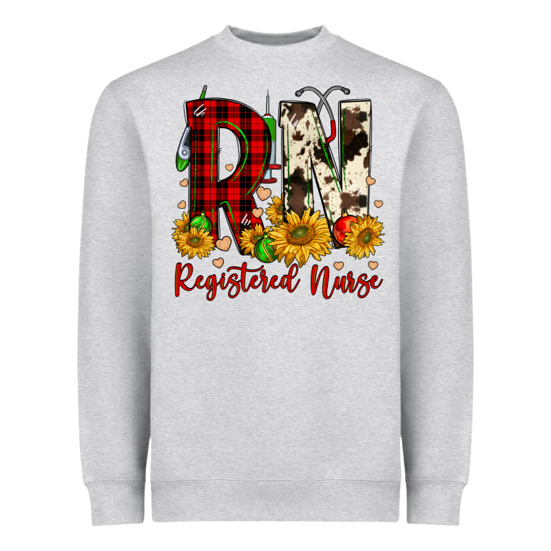 Christmas Rn Registered Nurse Heavyweight Sweatshirt by FaDigitalArtStudio | Teevron