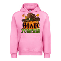 Fuchsia Pink Howdy pumpkin Urban Hoodie - NancyCooperArtShop