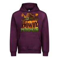 Mauve Wine Howdy pumpkin Urban Hoodie - NancyCooperArtShop