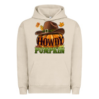 Pigment French Oak Howdy pumpkin Urban Hoodie - NancyCooperArtShop