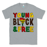 Heather Grey young black and free Classic Tee - Artiststas