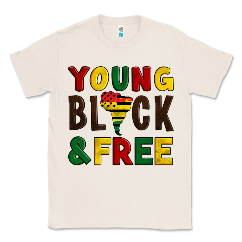 Young Black And Free Classic Tee by Artiststas | Teevron