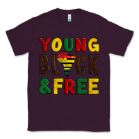 Plum young black and free Classic Tee - Artiststas