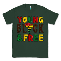 Sports Green young black and free Classic Tee - Artiststas