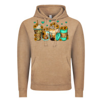 Vintage Coffee sunflowers coffee cups Vintage Hoodie - Zillion Design Studio