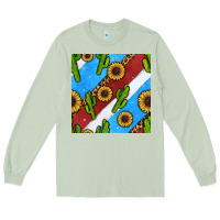 Matcha western 4th of july seamless pattern Long Sleeve Tee - BundleAndBundleShop