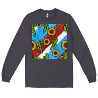 Smoke western 4th of july seamless pattern Long Sleeve Tee - BundleAndBundleShop