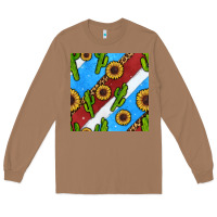 Toasted Coconut western 4th of july seamless pattern Long Sleeve Tee - BundleAndBundleShop