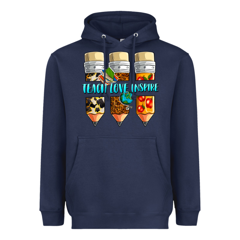 Teach Love Inspire Heavyweight Hoodie by NancyCooperArtShop | Teevron