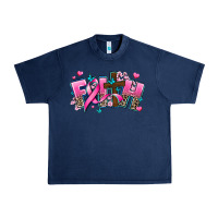 Navy cancer faith cross Urban Heavy Tee - AdoDesignShop