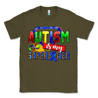 Army Green autism is my superpower Classic Tee - AdoDesignShop