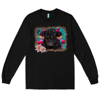 Black v.d belted galloway cow Long Sleeve Tee - AdoDesignShop