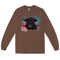 Chestnut v.d belted galloway cow Long Sleeve Tee - AdoDesignShop