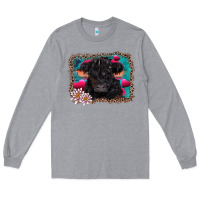 Heather Grey v.d belted galloway cow Long Sleeve Tee - AdoDesignShop