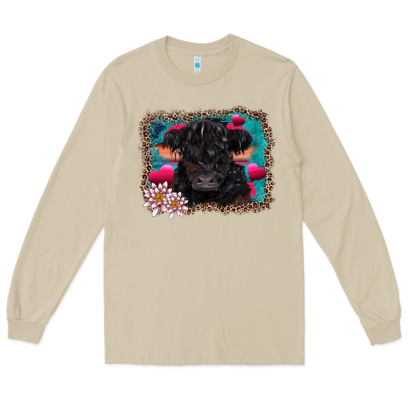 V.d Belted Galloway Cow Long Sleeve Tee by AdoDesignShop | Teevron
