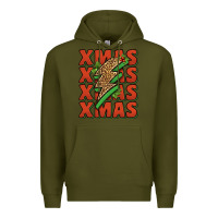 Army Green xmas lightning bolt Premium Hoodie - Jasminsmagicworld