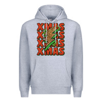 Heather Grey xmas lightning bolt Premium Hoodie - Jasminsmagicworld