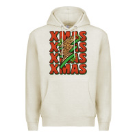 Oatmeal Heather xmas lightning bolt Premium Hoodie - Jasminsmagicworld