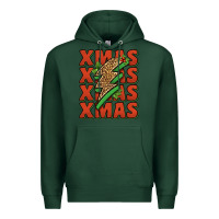 Sports Green xmas lightning bolt Premium Hoodie - Jasminsmagicworld