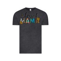 Vintage Black blessed mama Vintage Tee - CowhideDigitalArt