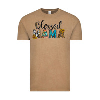 Vintage Coffee blessed mama Vintage Tee - CowhideDigitalArt