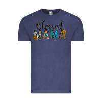 Vintage Denim blessed mama Vintage Tee - CowhideDigitalArt